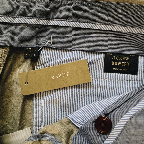 NWT J.Crew Slim Dress Shorts 32 Slim Gray - Picture 5 of 5